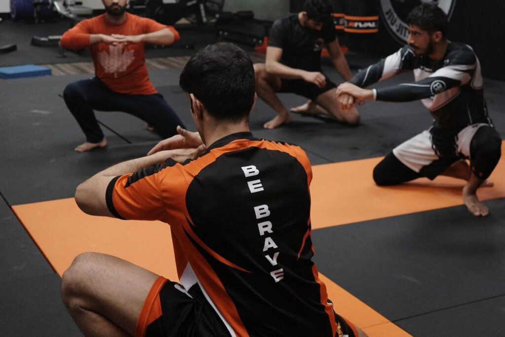 Man doing Calisthenics exercises at Brave MMA & Fitness Gym