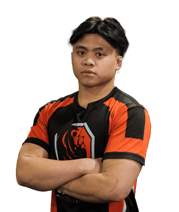 Esports player Daniel Perez wearing team jersey, confident pose, professional gaming environment, focused expression, competitive gaming, esports tournament, team sports, gaming competition, young ath.